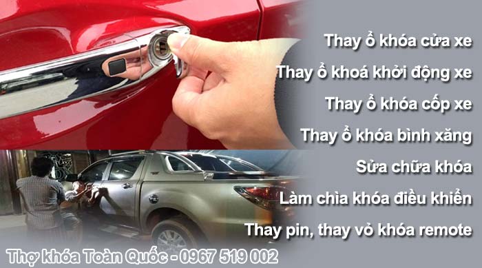 thay ổ khóa xe ô tô ở đâu uy tín nhất tại Hà Nội