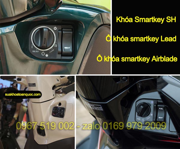 các lưu ý khi sử dụng khóa smartkey SH mode, Lead, Airblade an toàn